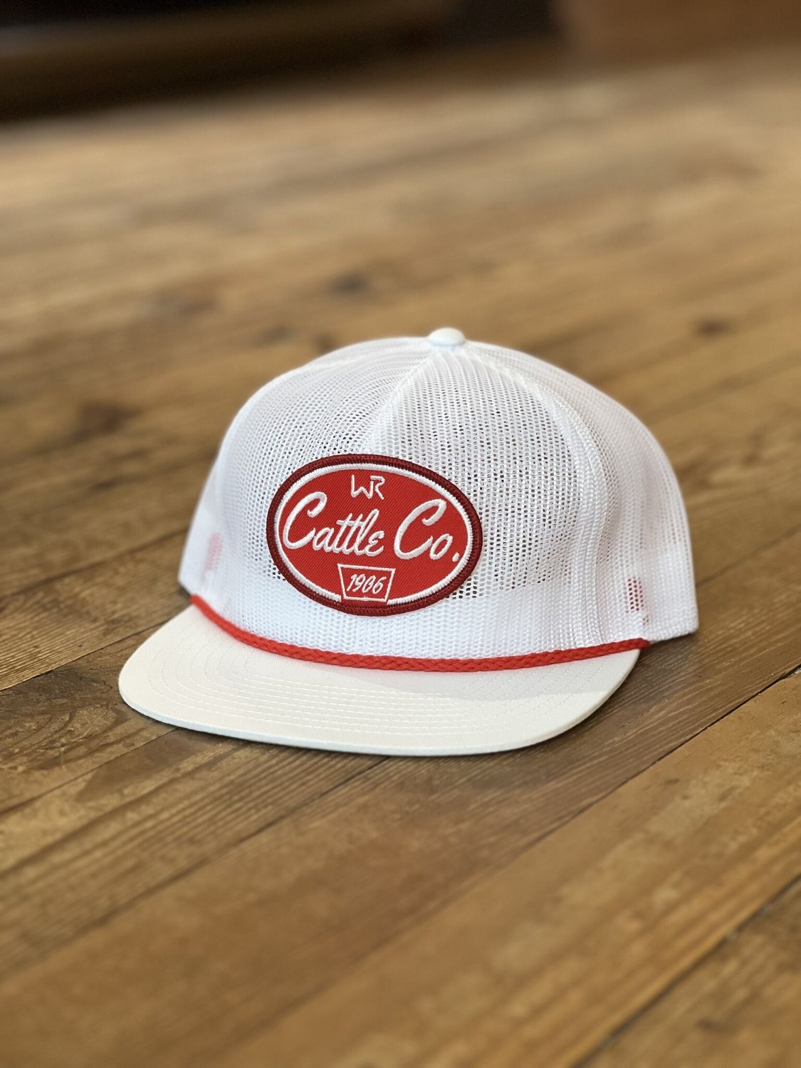 WB Cattle Co Mesh White Hat