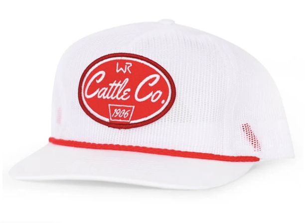 WB Cattle Co Mesh White Hat