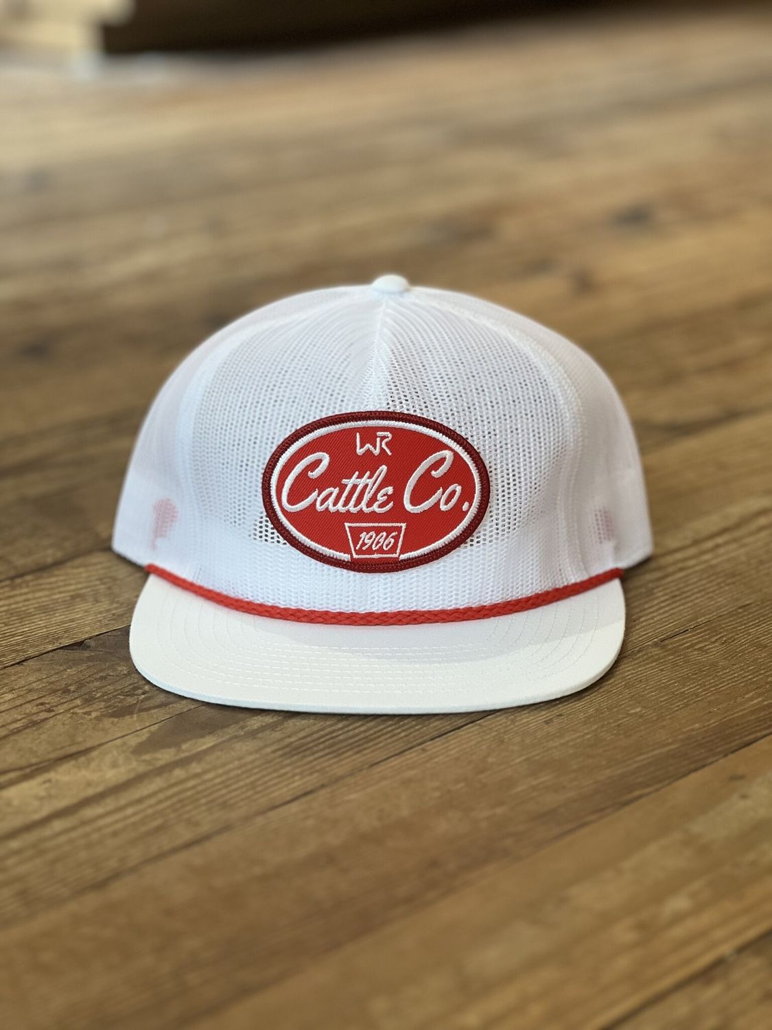 WB Cattle Co Mesh White Hat