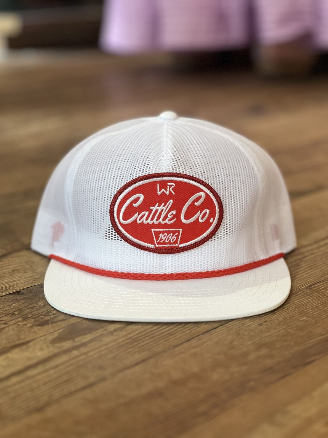 WB Cattle Co Mesh White Hat