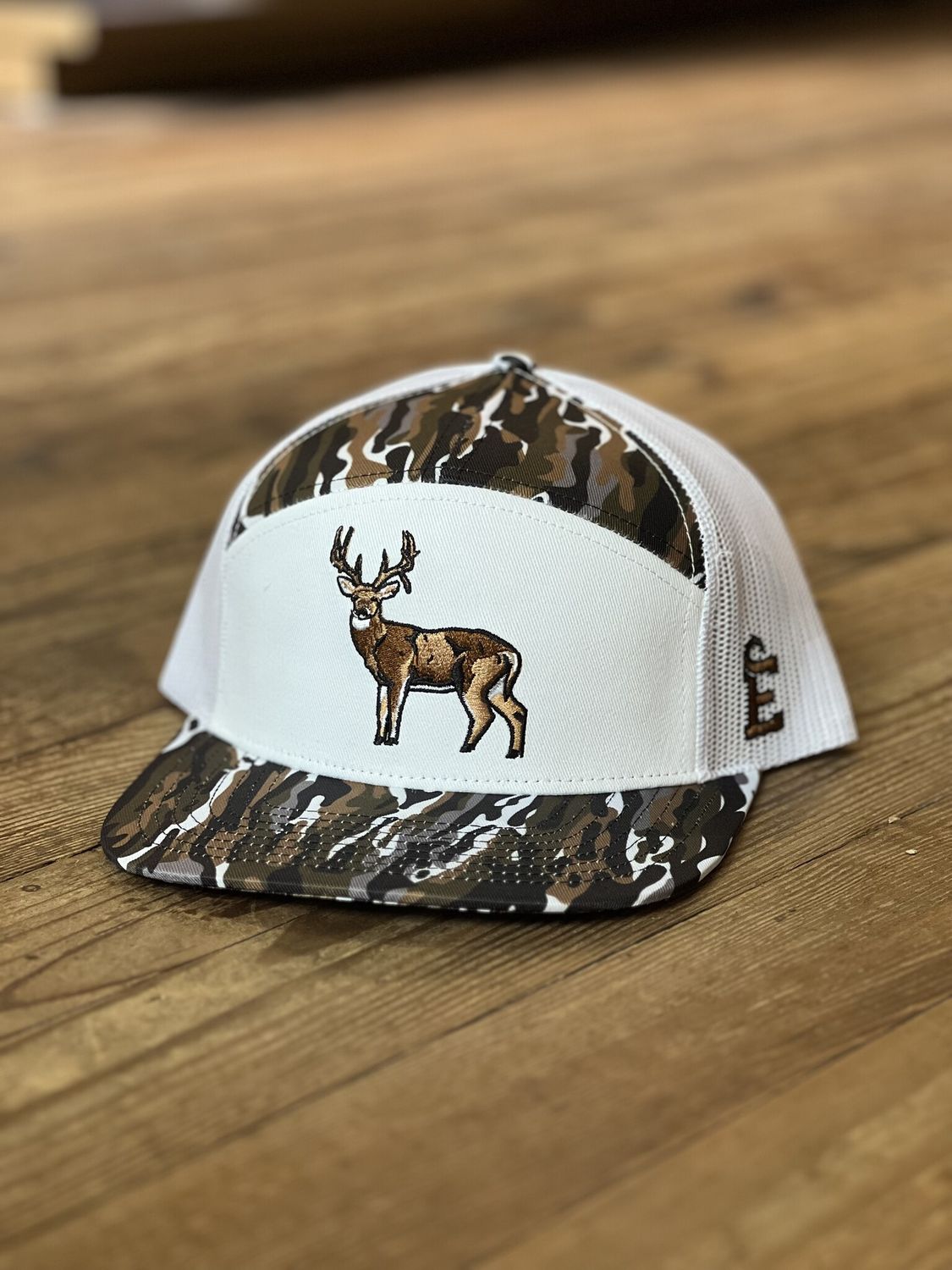 White Ranch 7 Panel "Buck" Hat