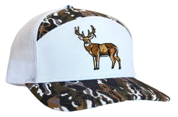 White Ranch 7 Panel "Buck" Hat