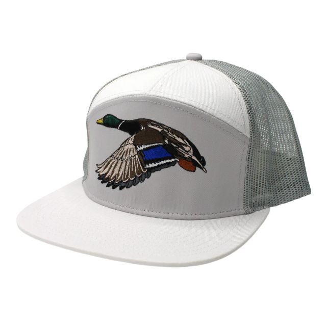 Local Boy Mr Mallard 7 Panel Hat White/Fog