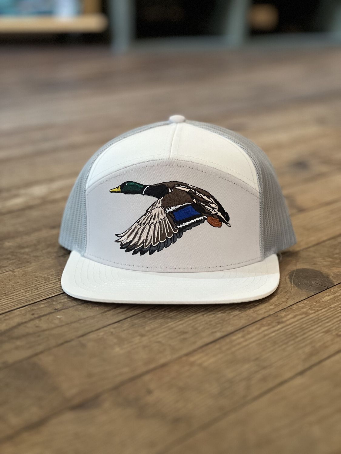 Local Boy Mr Mallard 7 Panel Hat White/Fog