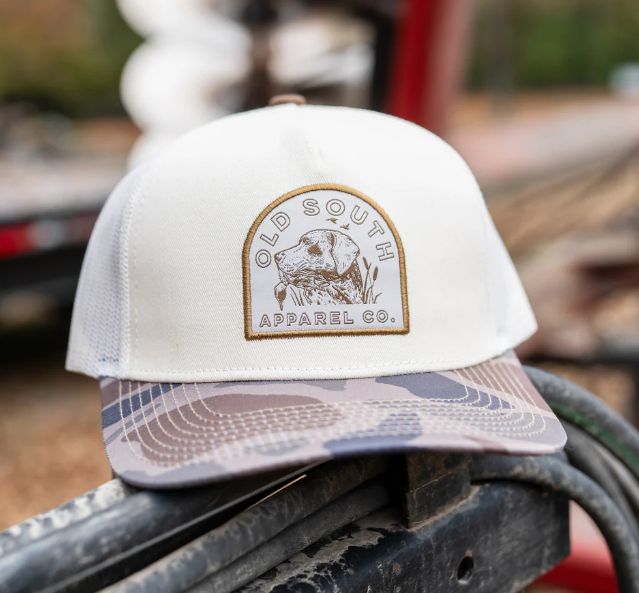 Old South Hunting Dog Trucker Creme/Thicket Camo