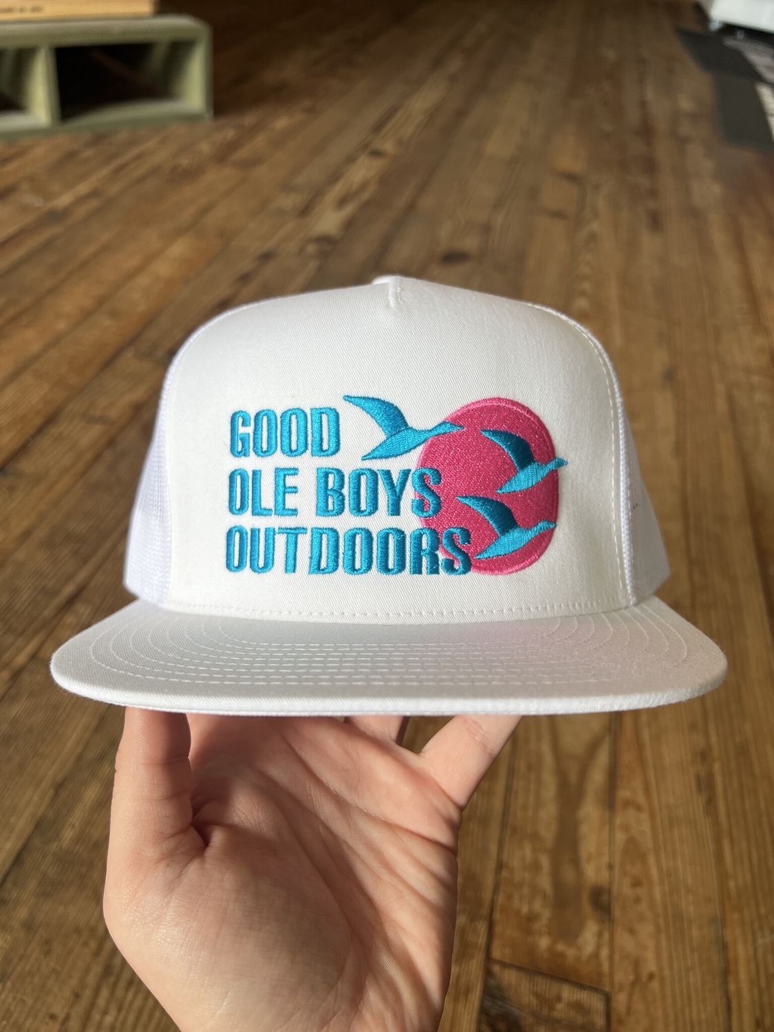 Good Ole Boys Sun Birds Hat White