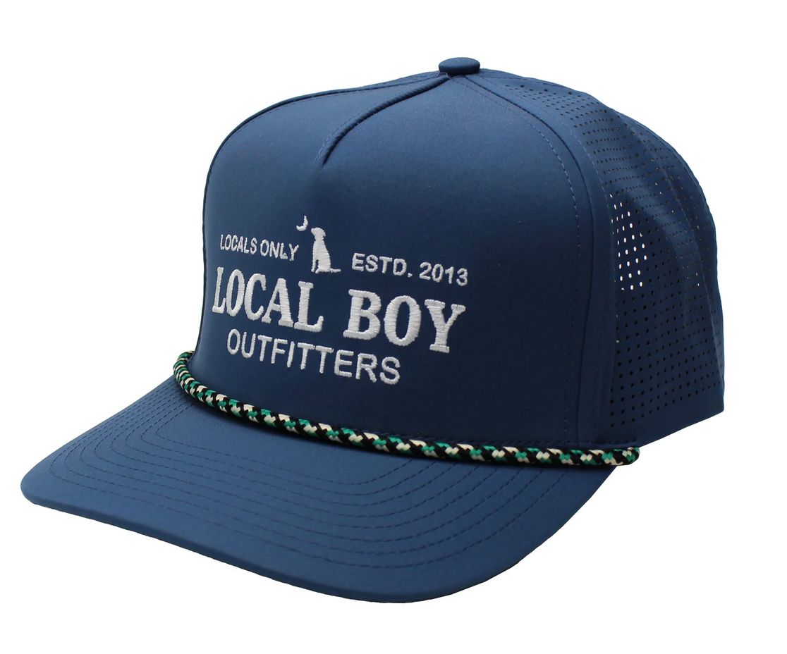 Local Boy Simple Text Performance Rope Hat Slate