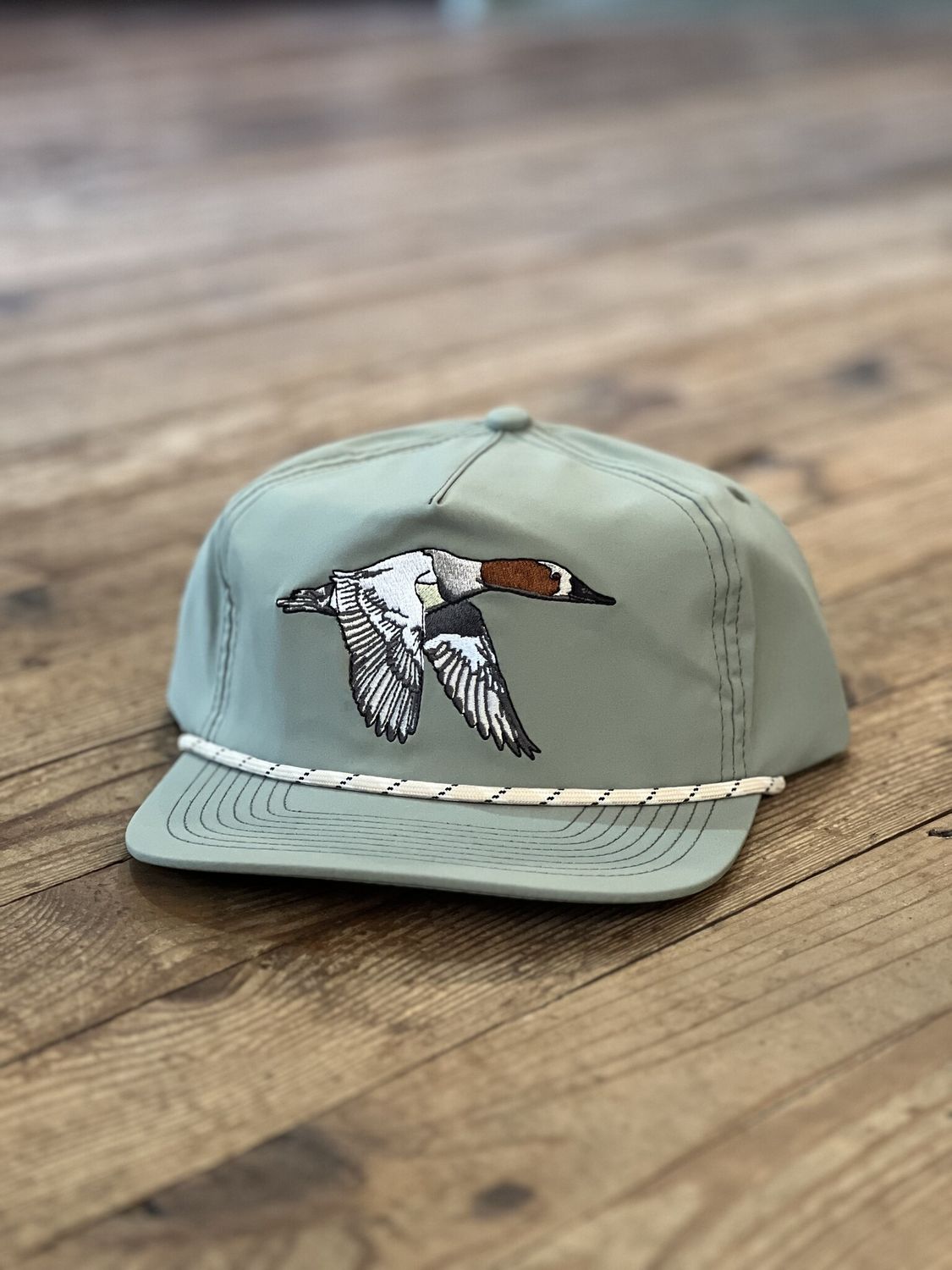 Local Boy Canvas Back Flat Brim Hat Olive