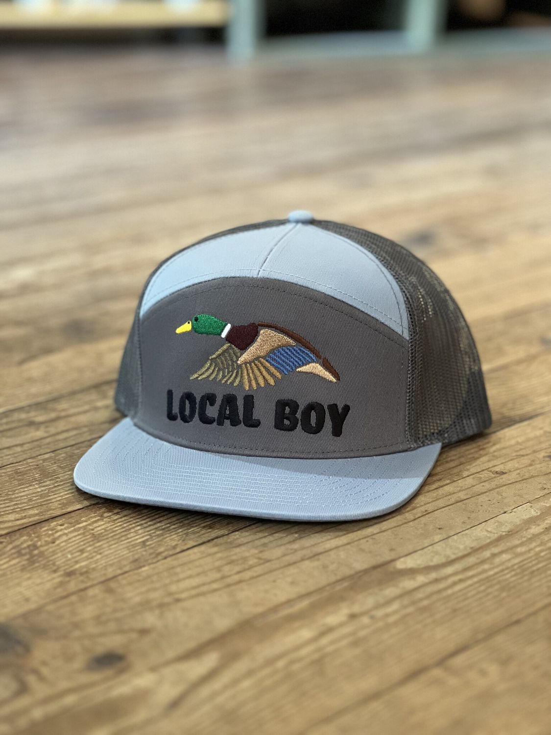 Wild Duck 7 Panel Hat Light Grey/Grey