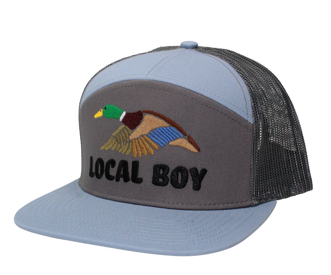 Wild Duck 7 Panel Hat Light Grey/Grey