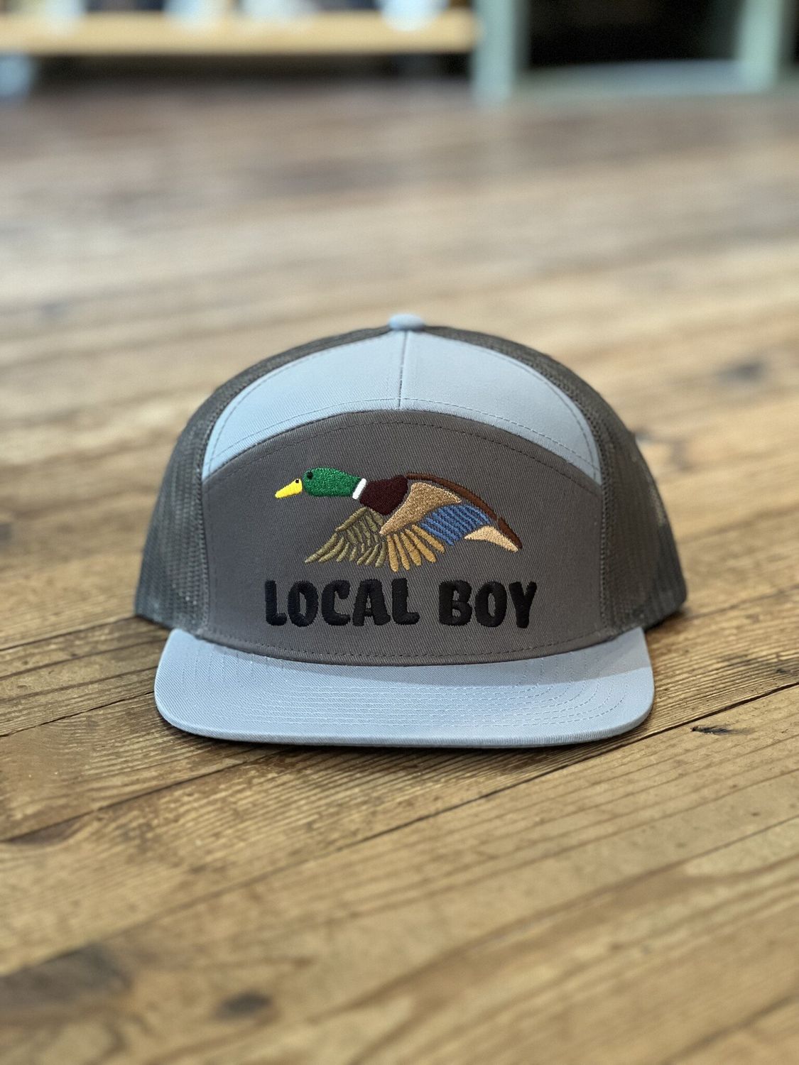 Wild Duck 7 Panel Hat Light Grey/Grey