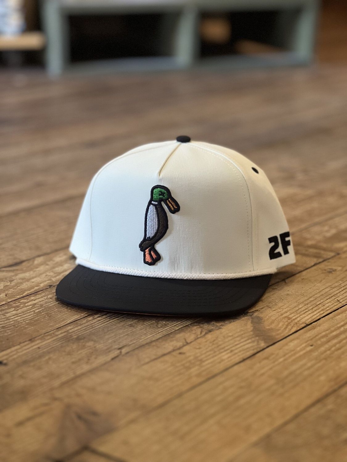 24.7Hunt Off White/Black Rope Hat