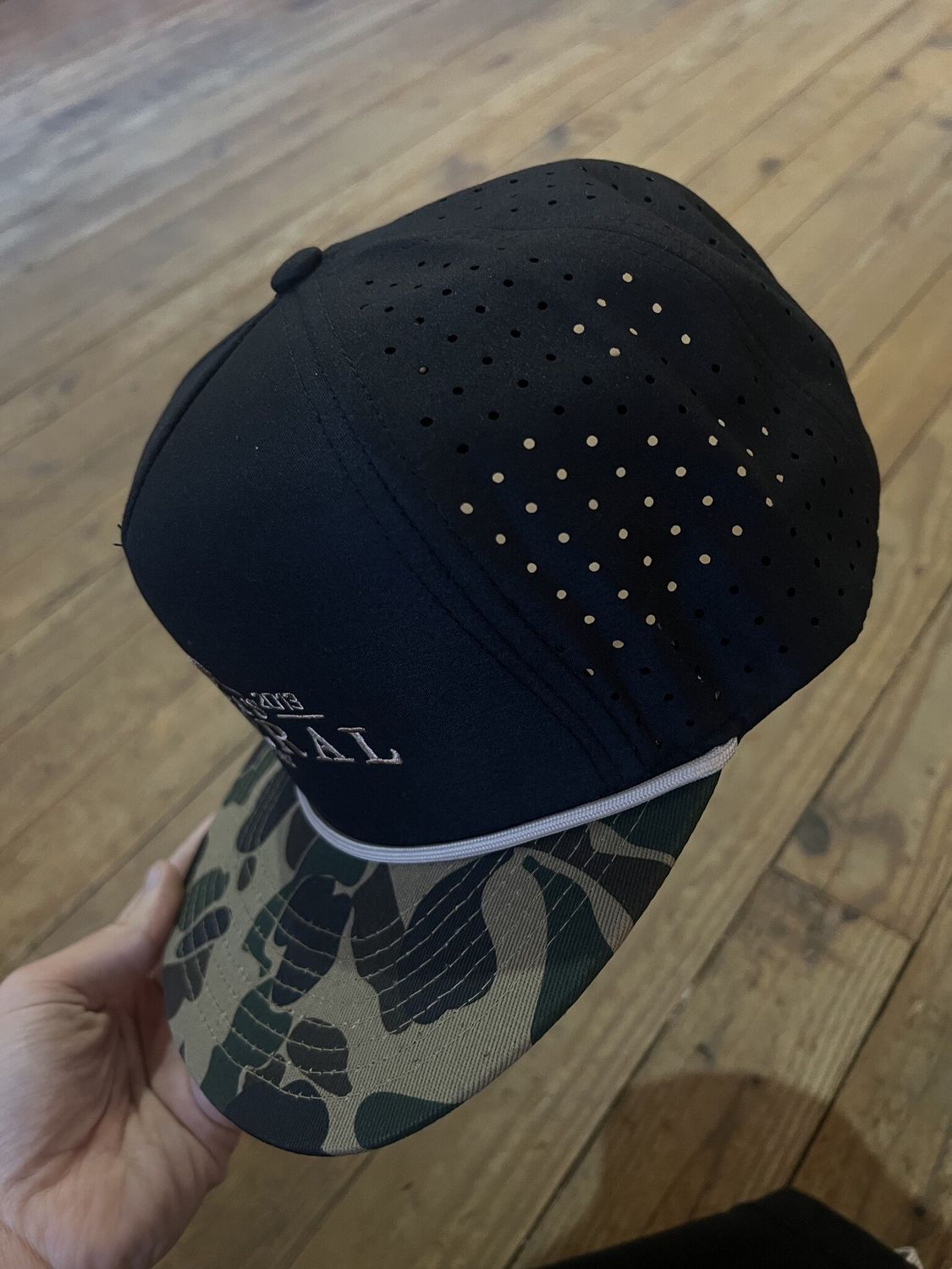 PGS Black Old School Camo Bill Rope Hat