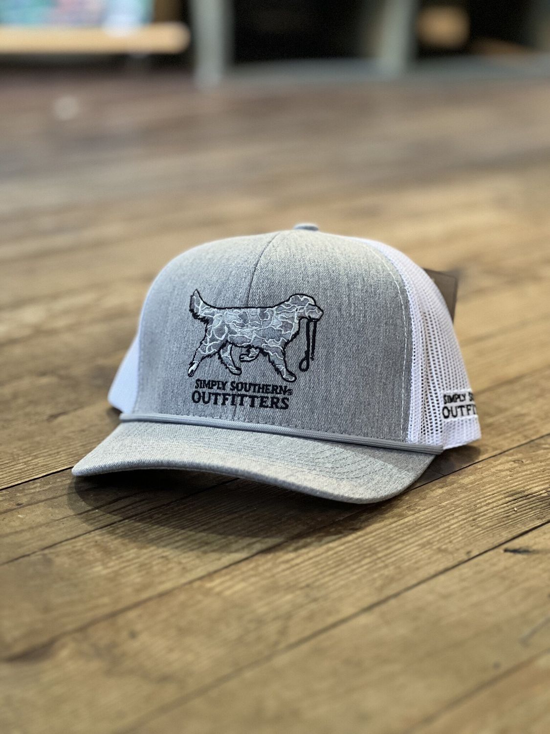 Simply Southern Embroidered Hat Camo Dog