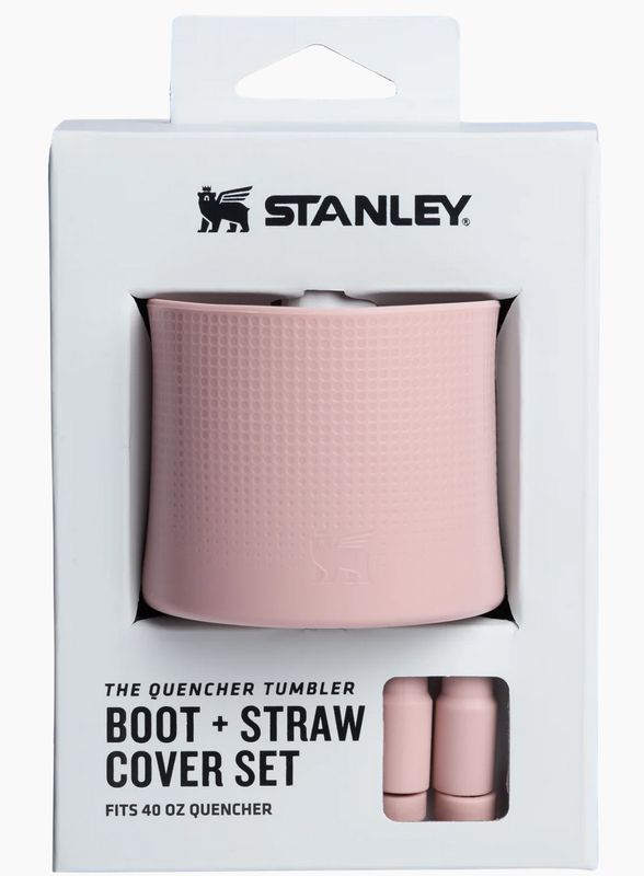 Stanley Quencher Boot and Straw Cover Set  Pink Dusk 40oz