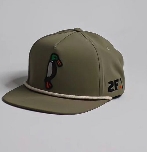 24.7Hunt Olive Duck Rope Hat
