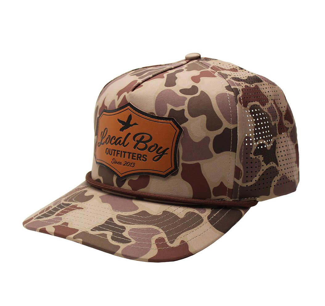 Local Boy Duck Buckle Performance Rope Hat Brown/Localflage