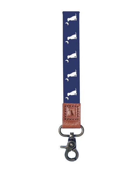 Local Boy Wrist Lanyard Navy Dog &amp; Moon