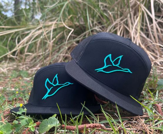 Combat Waterfowl 7 Panel Black Hat Seafoam Icon