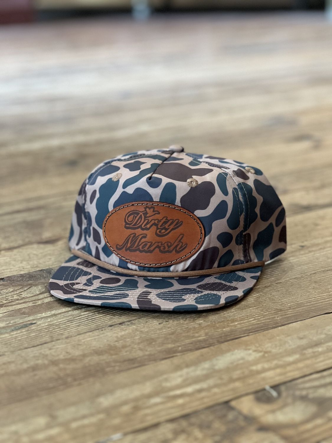 DM Classic Leather Patch Hat Delta