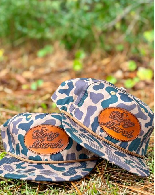 DM Classic Leather Patch Hat Delta