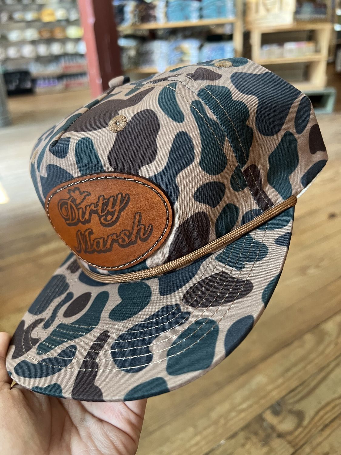 DM Classic Leather Patch Hat Delta