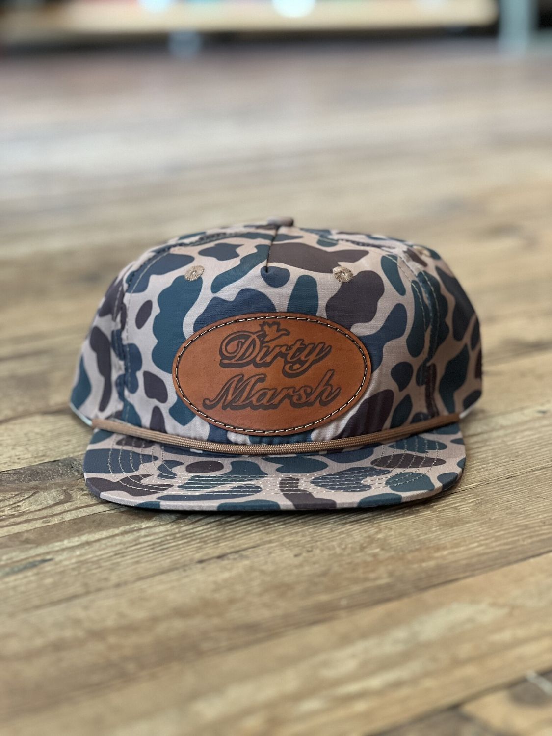 DM Classic Leather Patch Hat Delta