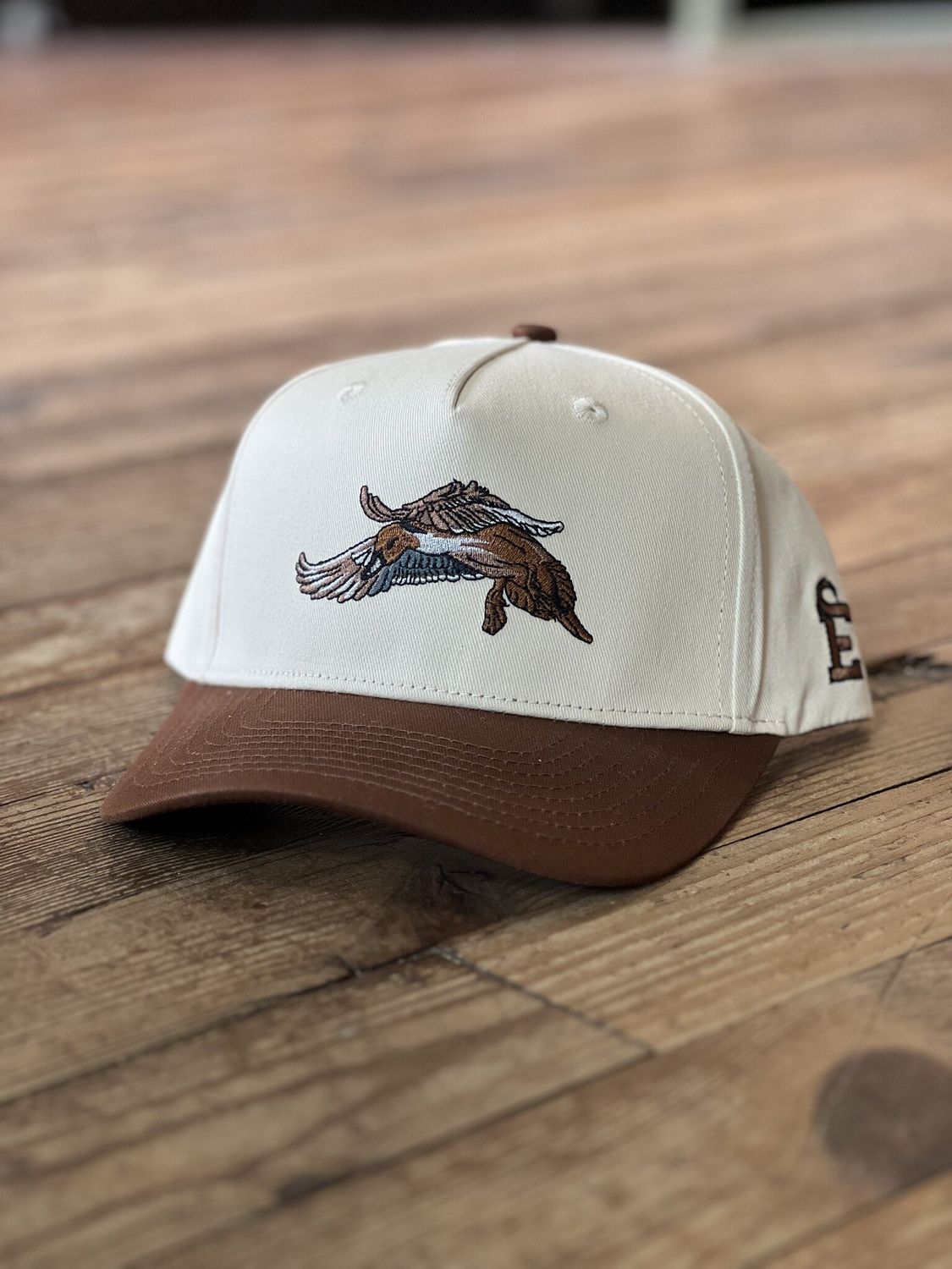 Cream/Brown Pintail Trucker Hat