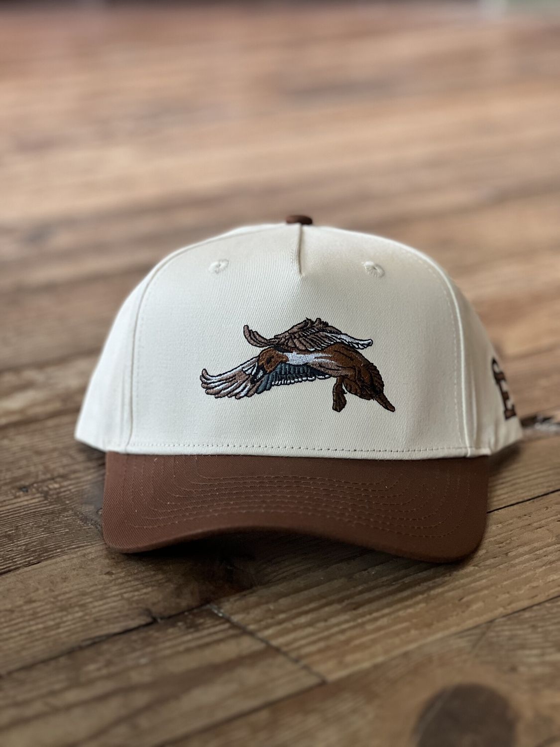 Cream/Brown Pintail Trucker Hat