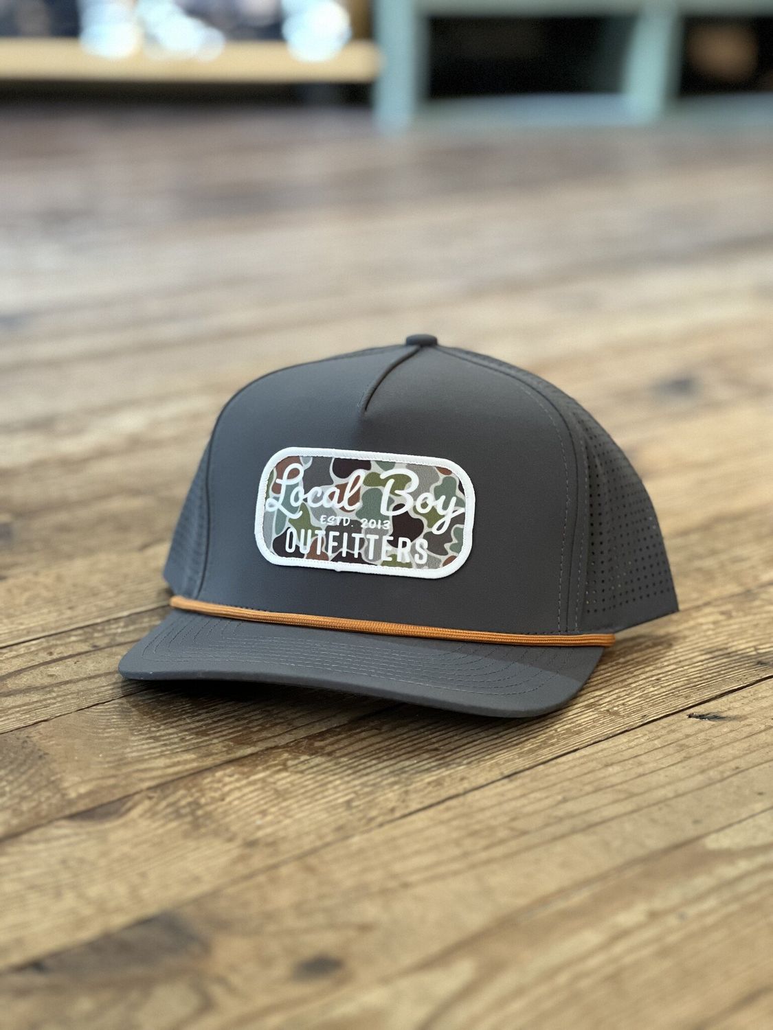 Local Boy Retro Patch FC Performance Rope Hat Charcoal