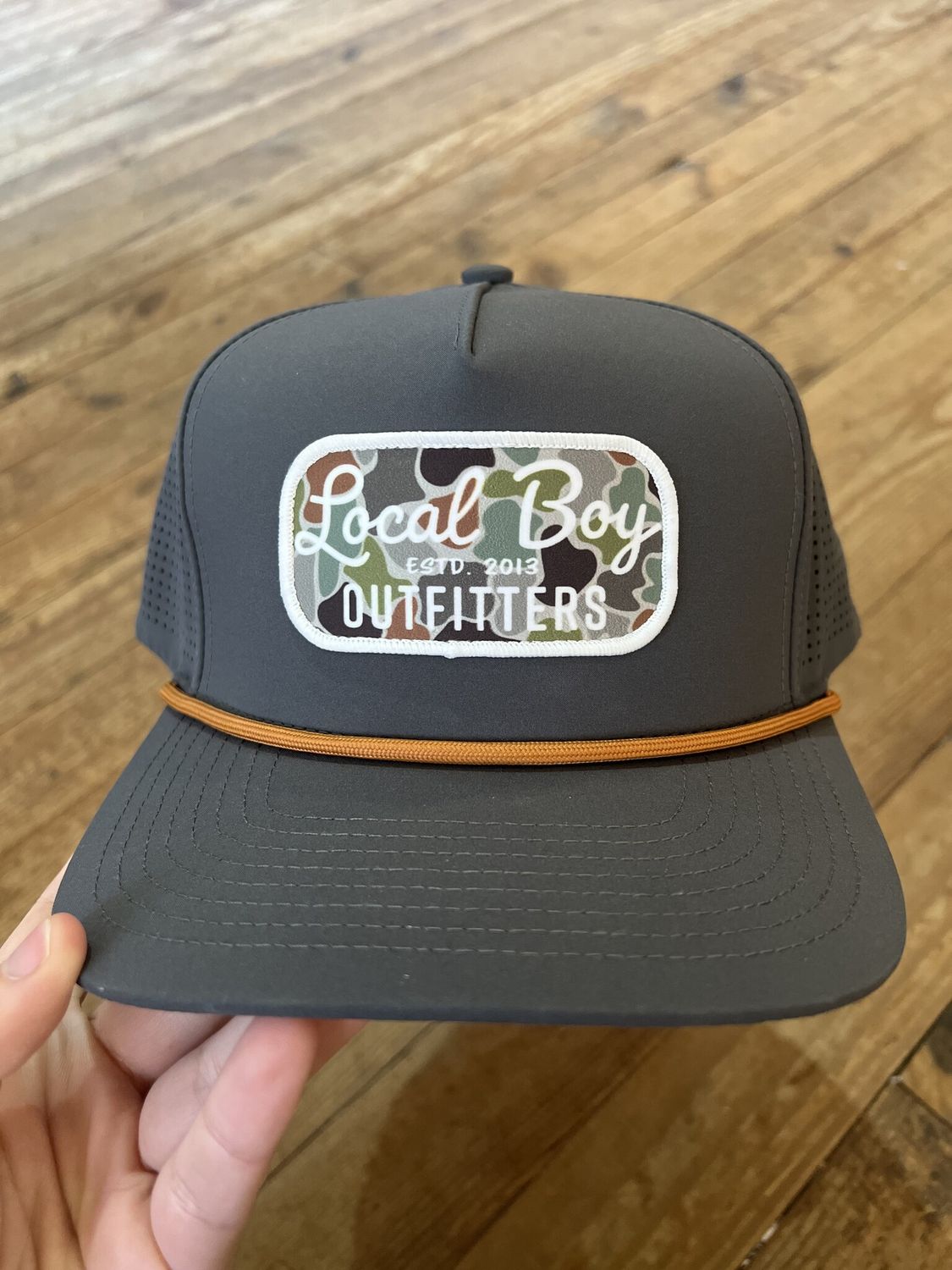 Local Boy Retro Patch FC Performance Rope Hat Charcoal