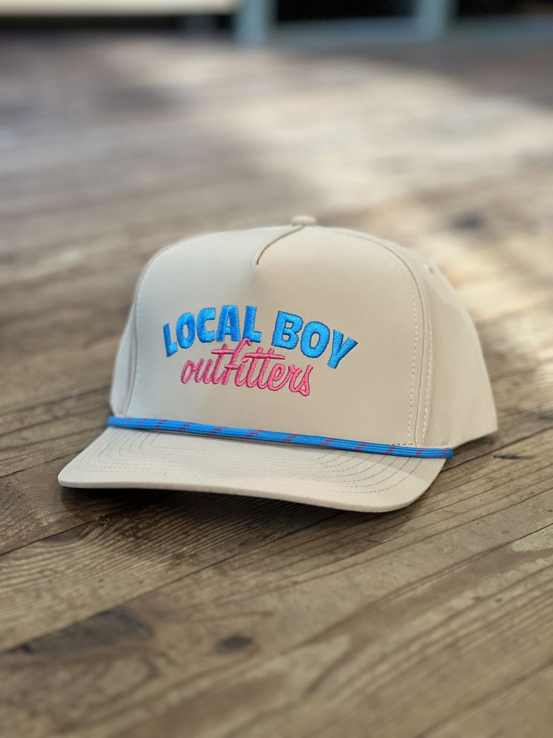 Local Boy Spring Break Rope Hat Khaki