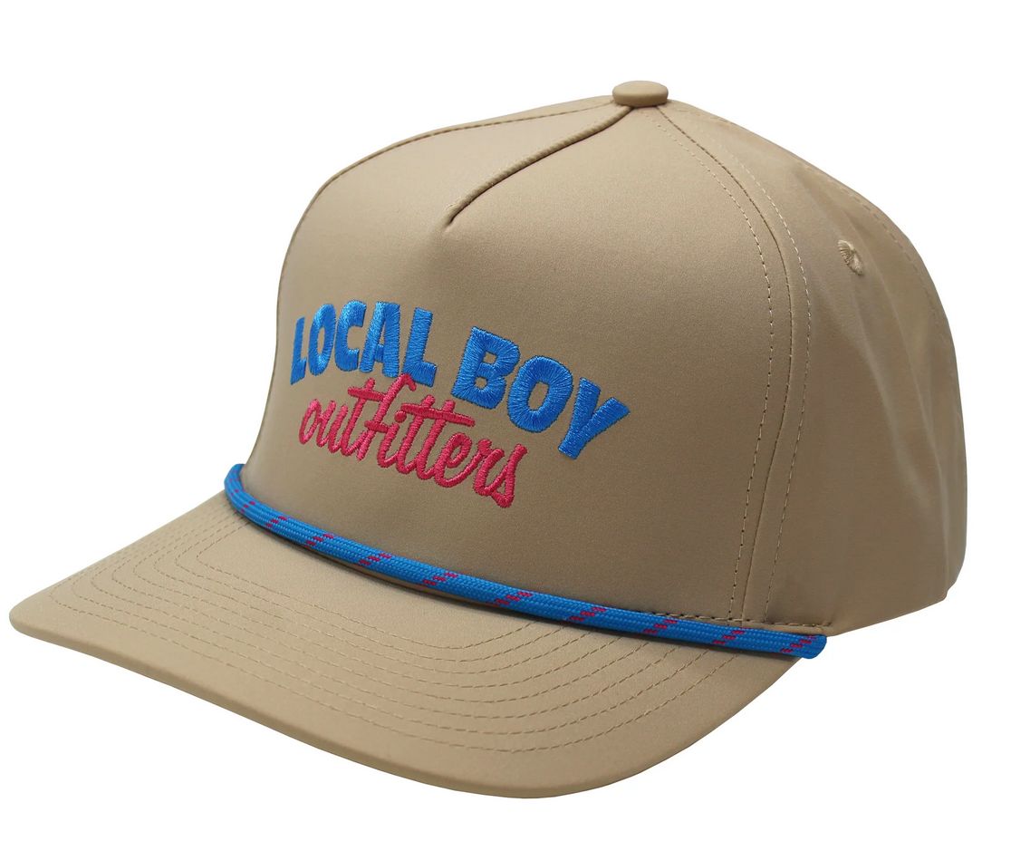 Local Boy Spring Break Rope Hat Khaki