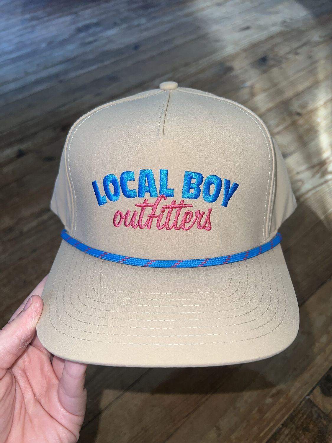 Local Boy Spring Break Rope Hat Khaki