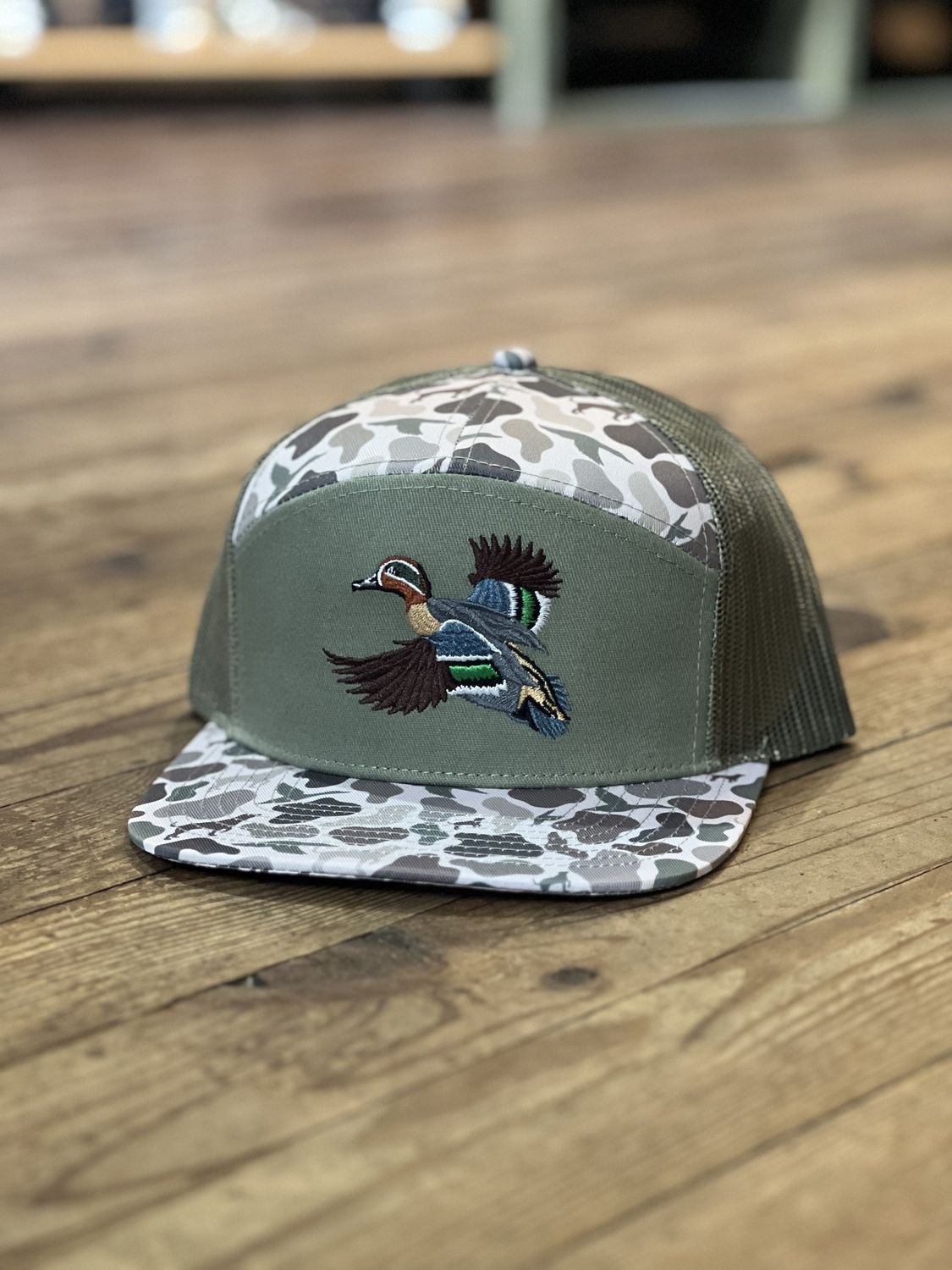 AIX Green Wing Teal OSC Sage 7 Panel Hat