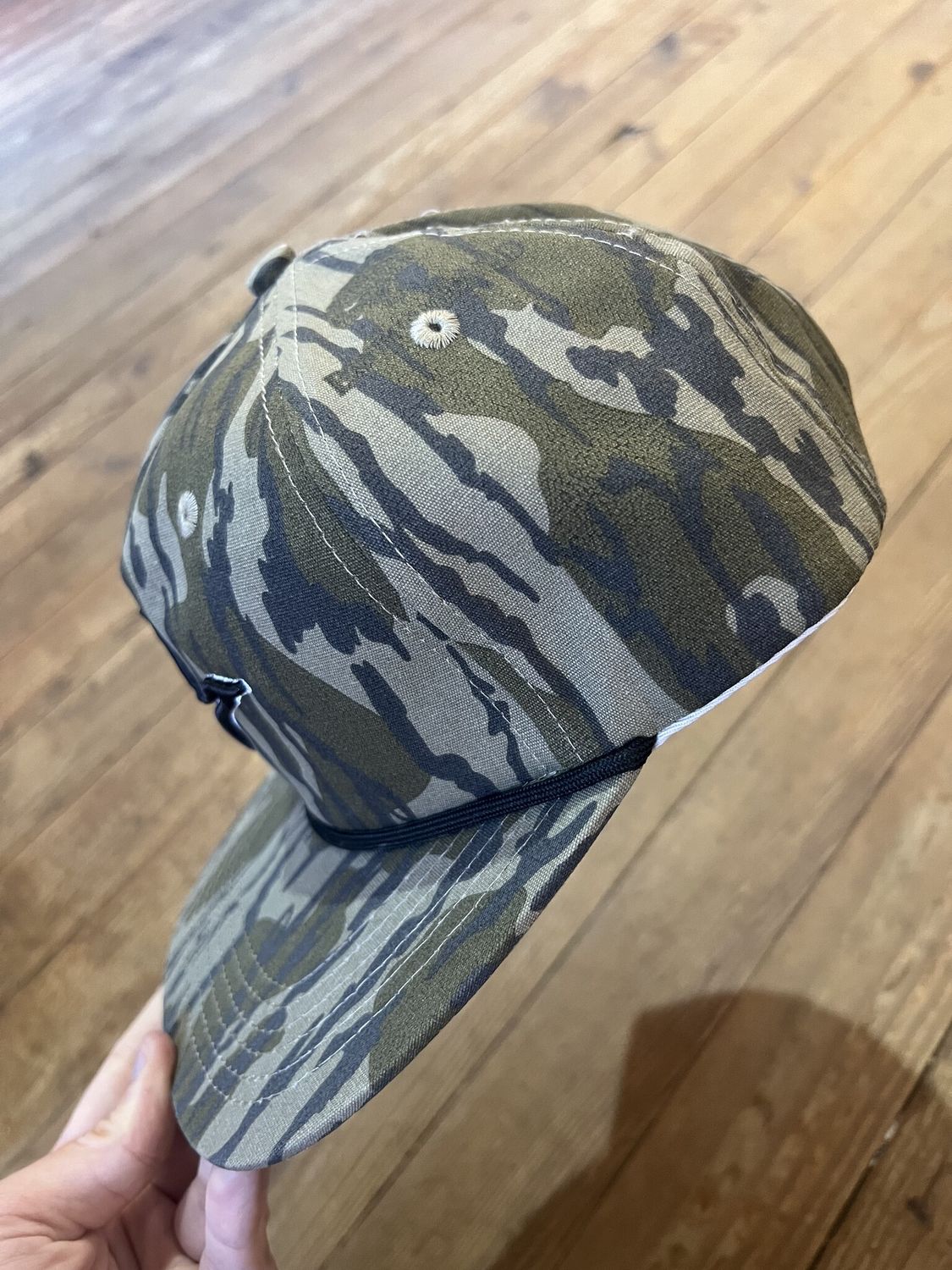 Combat Waterfowl Goat Rope Hat Mossy Oak Bottomland Ghost