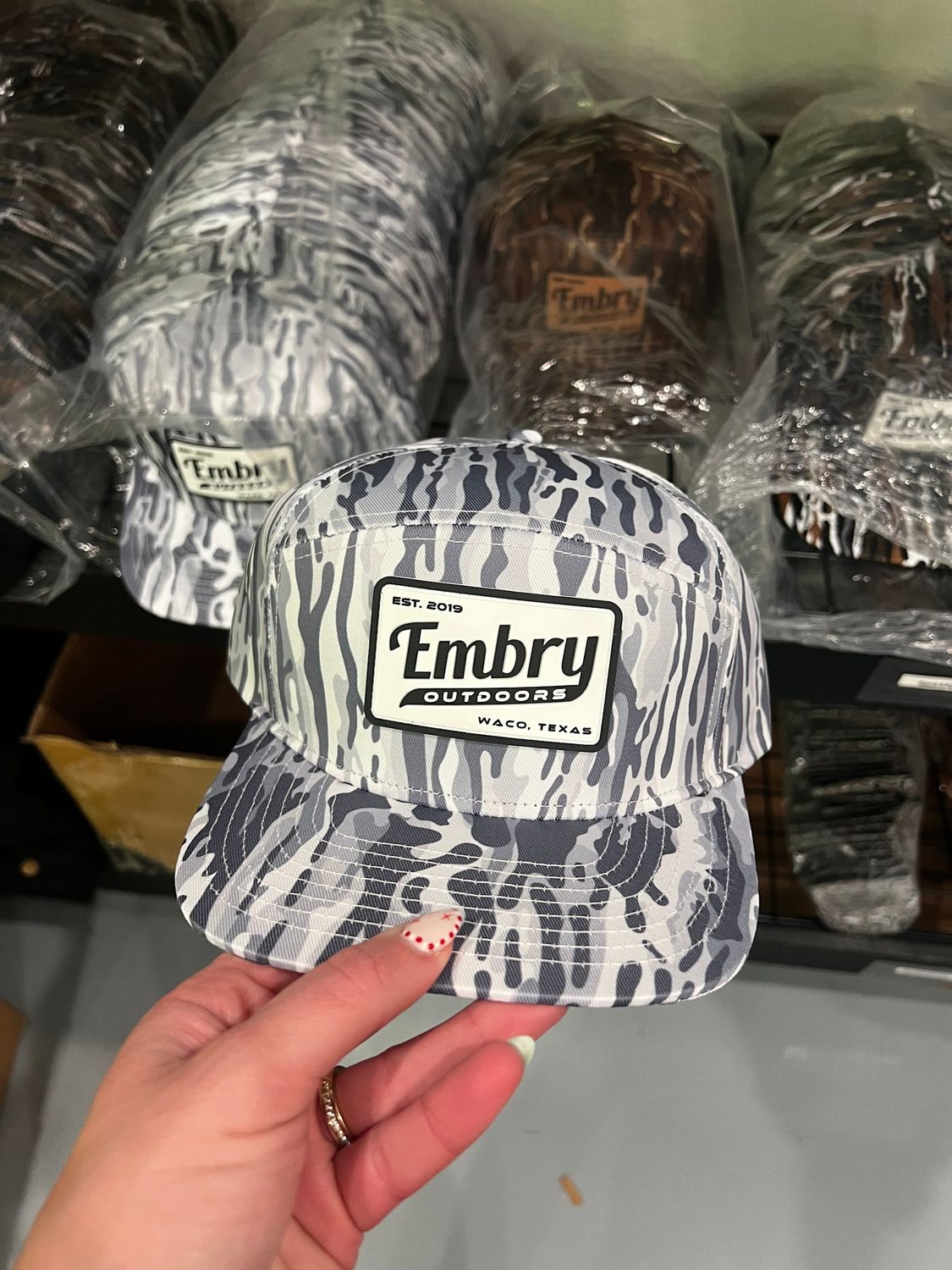 Embry White Ranch 6 Panel Hat