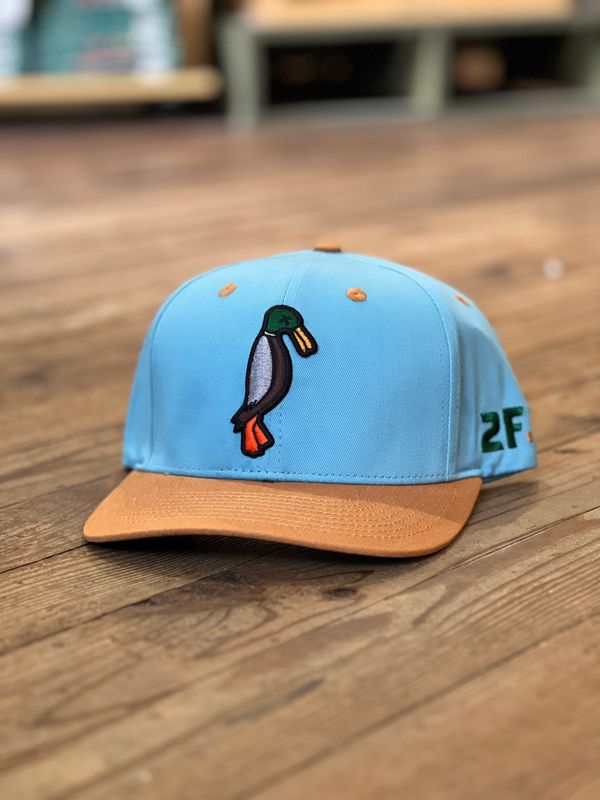 24.7Hunt Tan/Baby Blue Duck Snapback Hat