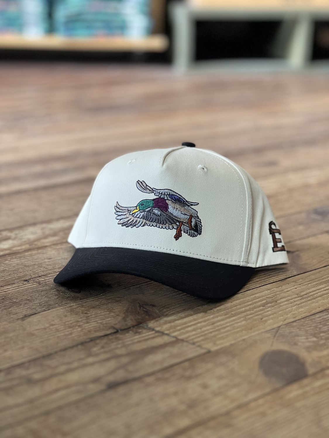 Embry Cream/Black Mallard Trucker Hat