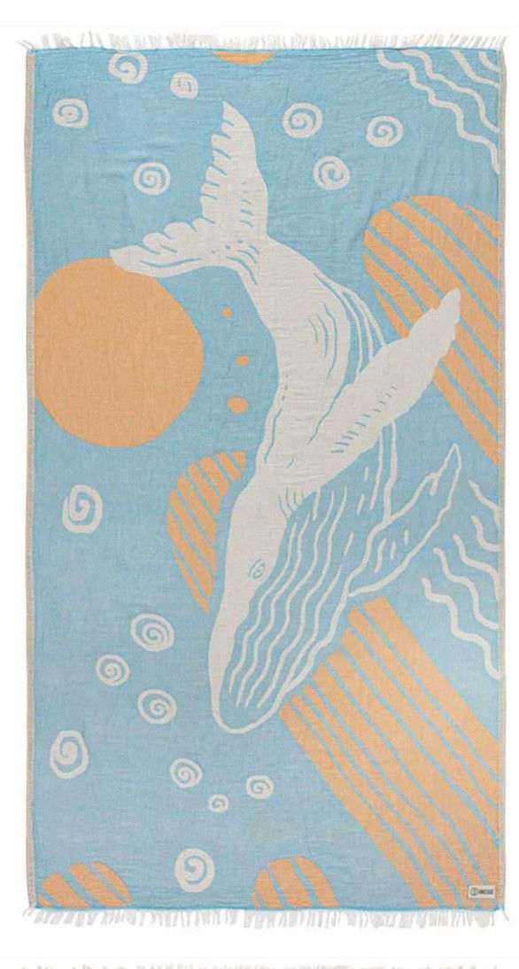 Sand Cloud Blue Whale Towel