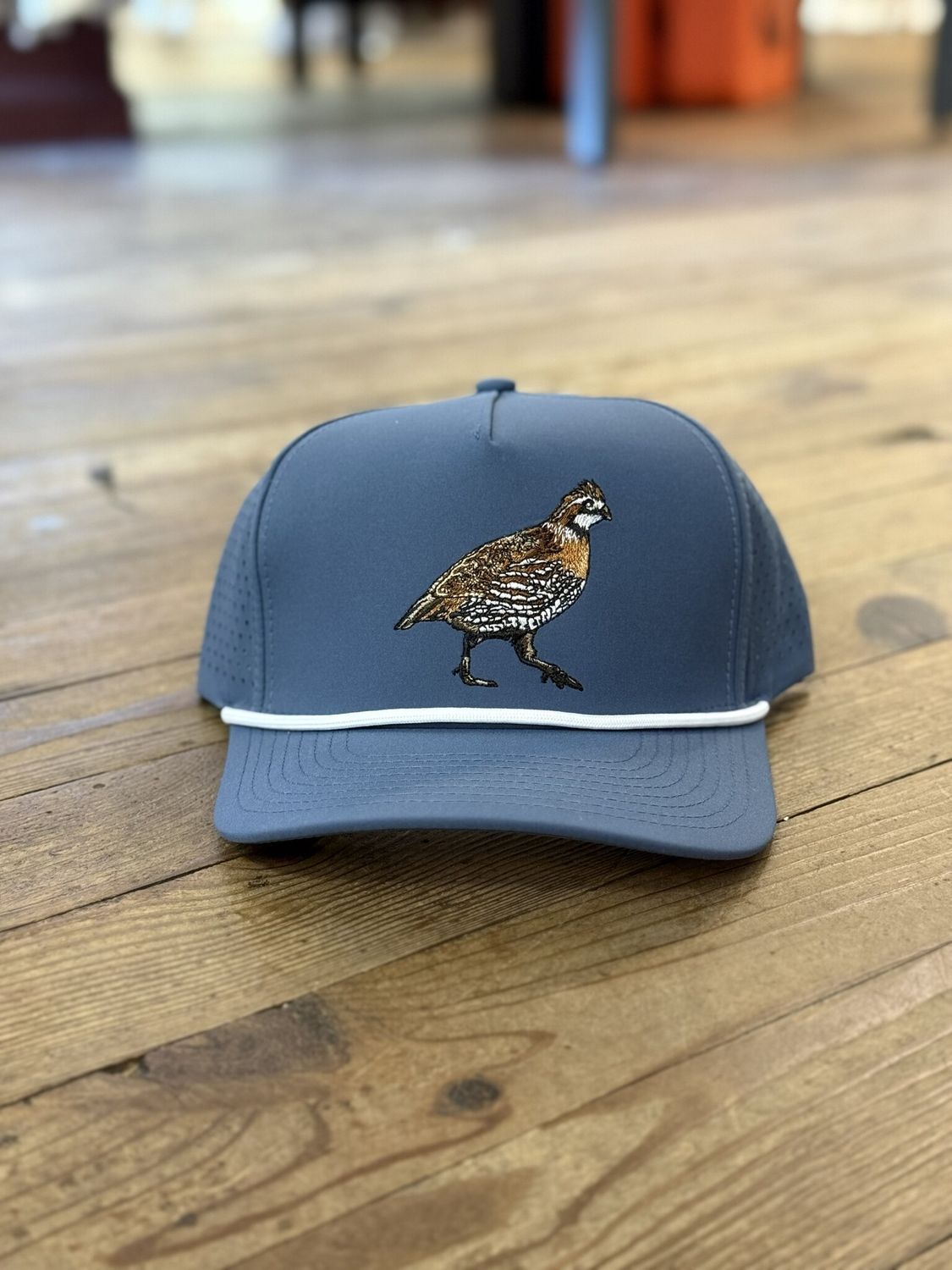 Local Boy Quail Perforated Rope Hat Sailor Blue