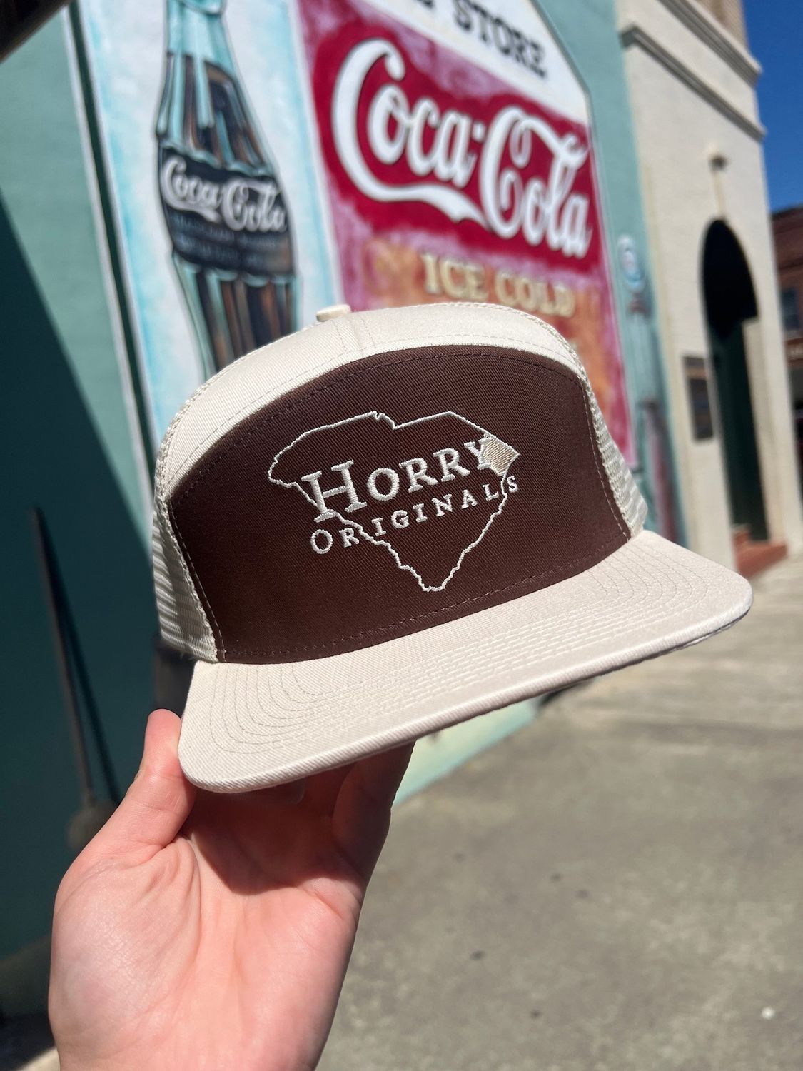 Horry Originals Light Khaki/Brown 7 Panel Hat