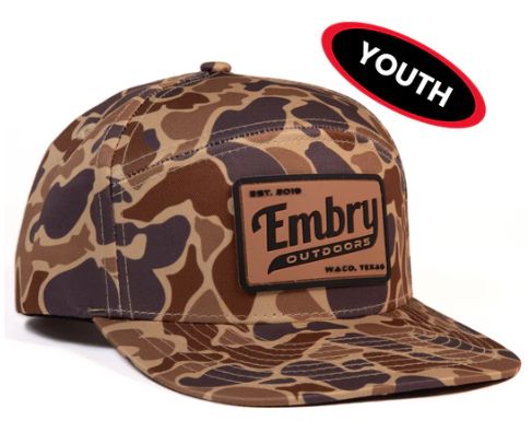 Youth Embry Duck Camo 6 Panel Hat