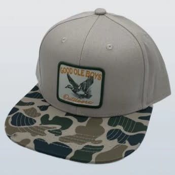 GOB Mallard Landing Woven Patch Hat Beige/Old School Camo