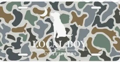 Local Boy License Plate Localflage Bluff