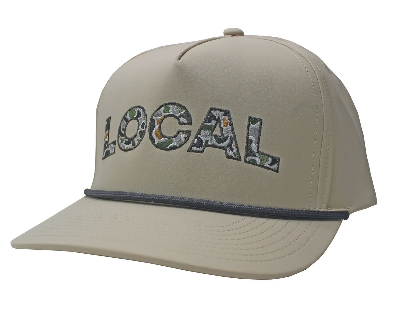 Local Girl Local Camo ROpe Hat Light Khaki