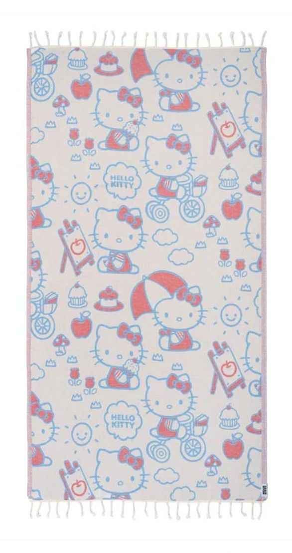 Sand Cloud Hello Kitty Play Day Towel Natural