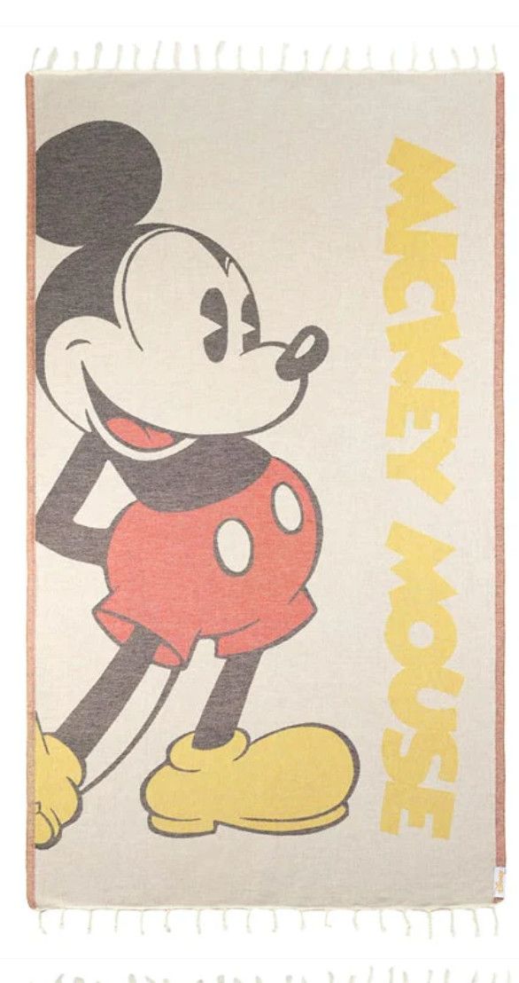 Sand Cloud Mickey Mouse Towel Natural