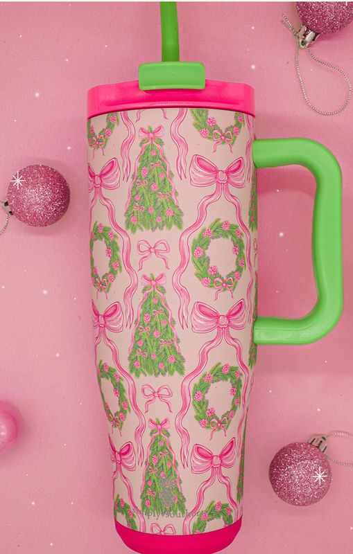 Simply Southern 40oz Holiday Tumbler Greenery