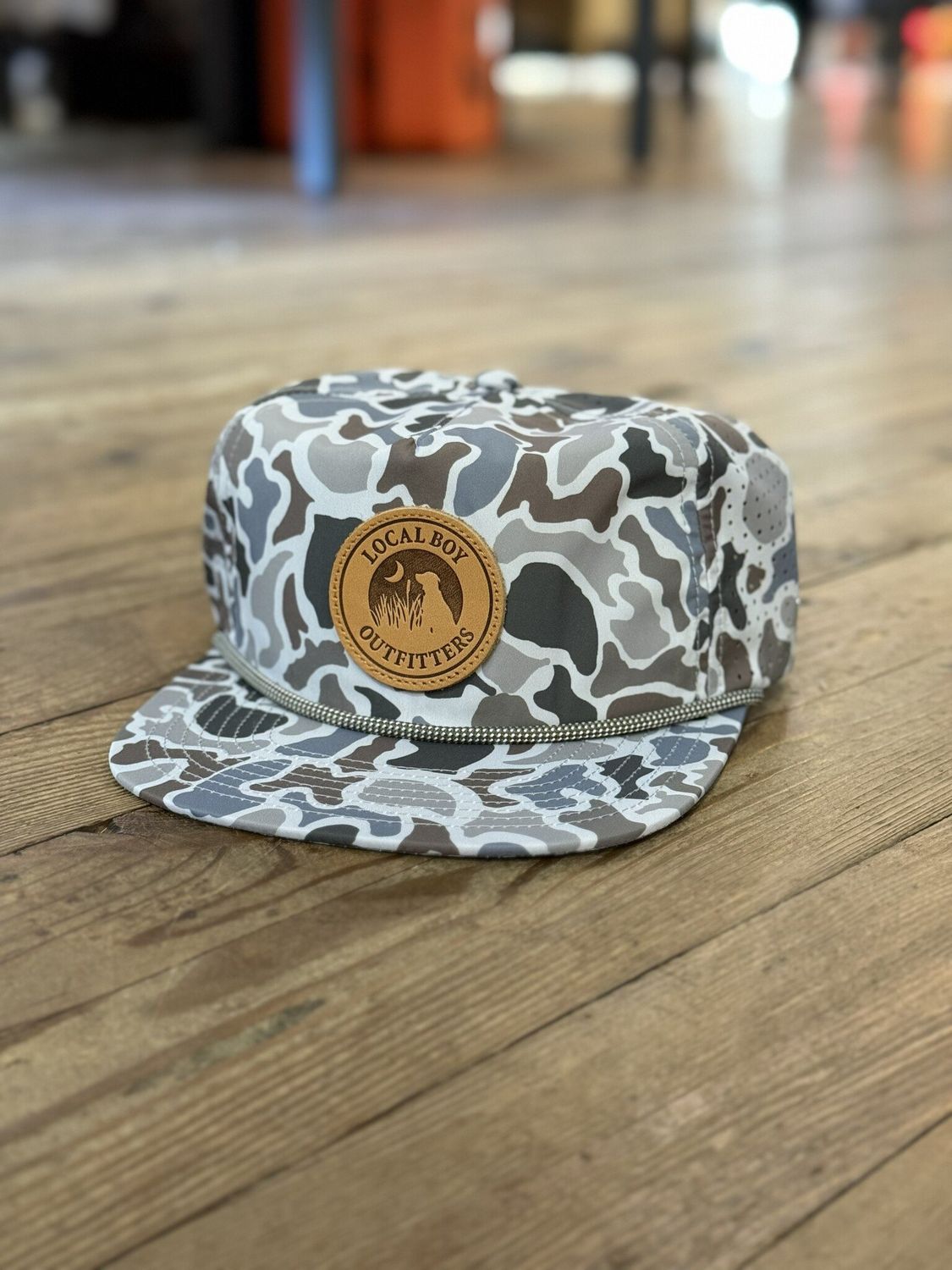 Local Boy Leather Patch Perforated LP Rope Hat Localflage